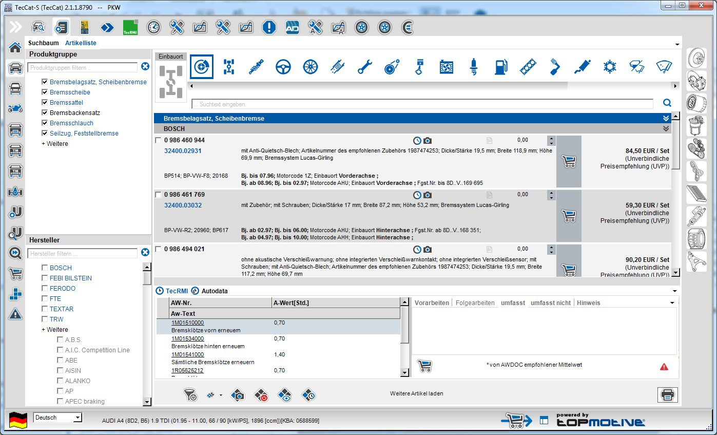 Neue Artikelliste mit intelligenten Filtern und Paging